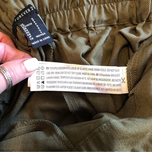 Forever 21 Olive Wide Leg Pants - Picture 10 of 11